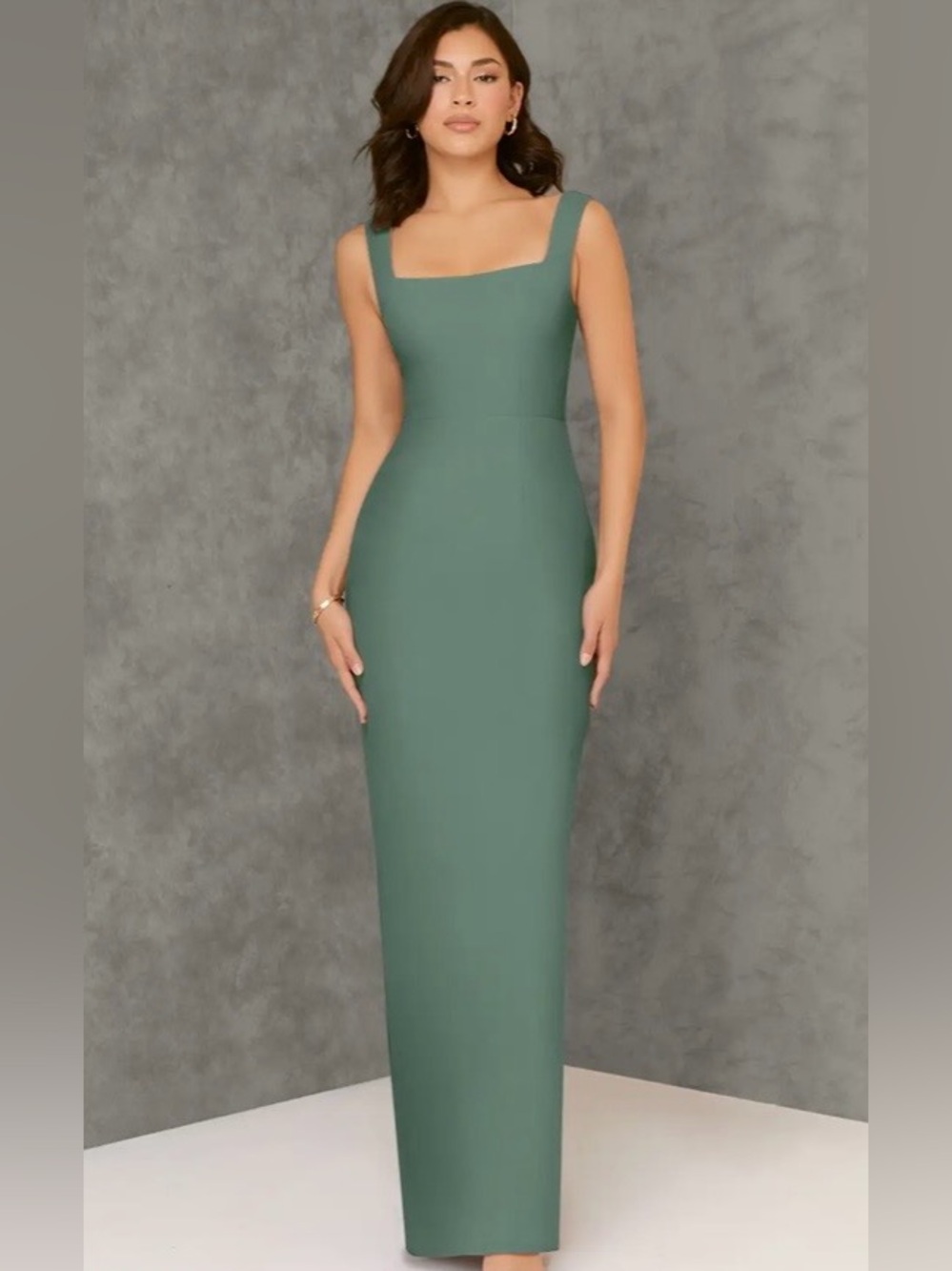 Azazie Eucalyptus Flori Gown